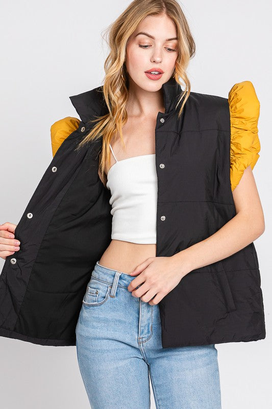 Puffer Ruffle Game Day Vest